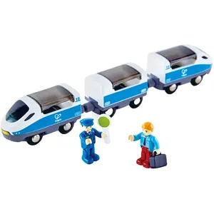 Hape Mainan Kereta Api Intercity ABS, Set Mainan Jalur Kereta Api