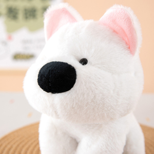 Peluche Westie all'ingrosso <span class=keywords><strong>per</strong></span> sala giochi, Cane di peluche personalizzato <span class=keywords><strong>per</strong></span> Claw Machine, Cuscino premio morbido a forma di White Terrier - Product Image 4