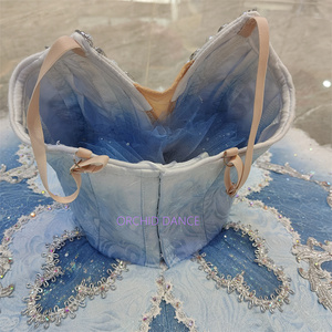 Profesional de alta calidad tamaño niños niñas mujeres adultos rendimiento desgaste <span class=keywords><strong>Pavo</strong></span> <span class=keywords><strong>Real</strong></span> azul Ballet tutú - Product Image 4