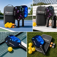 Set Raket Pickleball Fiberglass Grosir Pabrik dengan 2 Raket 4 Bola Tas Jinjing OEM ODM MOQ 1