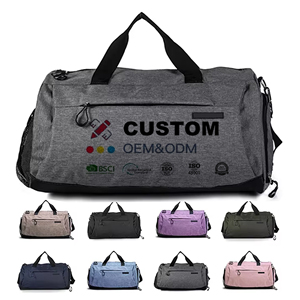 Practical <b>Large</b> Durable Polyester Sport Gym Duffel <b>Bag</b> Fashion Zipper Wet Shoes <b>Compartment</b> Fitness Outdoor Portable Organizer - Product Image 1