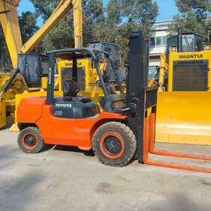 Used Japan for FD50 5 Ton Diesel <b>Forklift</b> Original Engine <b>Manual</b> Transmission Hydraulic Side Shifter Solid Tire 1 Year 2WD Two - Product Image 1