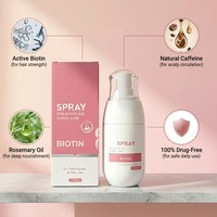 Semprotan Penumbuh Rambut Vegan Organik Keratin Biotin Private Label, Anti-Rontok, Memperkuat Akar, 2%