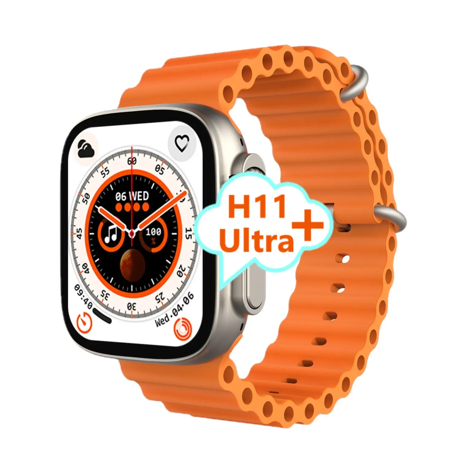 2023 h11 ultra+ smart watch true 2.02" strap buckle screws iwo h11ultra plus h 11 series 8 h11 ultra 2 u+ smartwatch ultra +