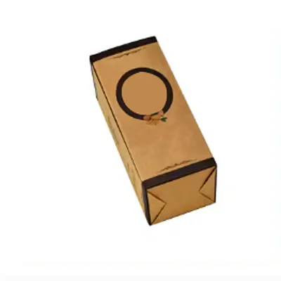 Eco Friendly Recycled Custom Massage Essential Oil Packaging Box Brown Kraft Paper Folding Box