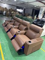 Modernes Elektrisches Echtleder-Kino-Heimkino-Relaxsofa mit Umweltfreundlichem Design für das Wohnzimmer