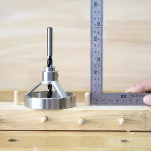 Woodworking Self Centering Drill Jig Guide for Wood Dowelling Jig Kit Drill Guide Hole Puncher