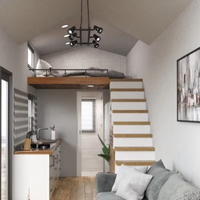 Cabane en bois préfabriquée, maison de voyage, camping-car, caravane, maison sur roues à vendre