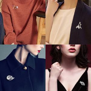 Broches de Mariposa de Cristal con Pedrería en Oro/Plata, Joyería Personalizada de Fábrica al por Mayor para Mujer/Niña, Regalo - Product Image 6