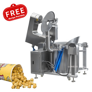 Máquina de fabricación de <span class=keywords><strong>palomitas</strong></span> de maíz en forma de bola redonda, surtidor de Gas propano, aceite caliente, seta, totalmente automática, ion de lote - Product Image 2
