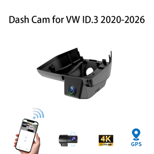 Caméra embarquée <span class=keywords><strong>HD</strong></span> 4K pour VW ID.3 2020-2026 avec deux objectifs DVR avant et arrière, GPS, Plug and Play - Product Image 2