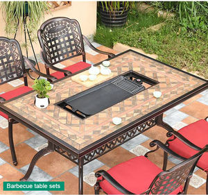 Keramisch Effect 150X90Cm Rechthoek Aluminium <span class=keywords><strong>Bbq</strong></span> Tafel Voor Buiten Barbecues - Product Image 5