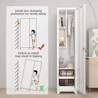 Armoire utilitaire étroite en acier au design traditionnel, meuble de classement commercial écologique pour bureau