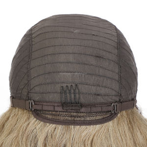 All'ingrosso 26 pollici <span class=keywords><strong>capelli</strong></span> sintetici fatti a mano all'uncinetto 13x6 pizzo anteriore parrucca marrone <span class=keywords><strong>chiaro</strong></span> sciolto onda profonda parrucca per le donne - Product Image 5