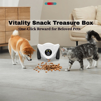 Robot Interactivo de Monitoreo de Mascotas con Cámara Láser, Dispensador Inteligente de Golosinas, Juguete con Control Remoto para Perros y Gatos