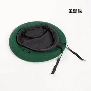 Béret en Laine de Haute Qualité avec Broderie de Logo Personnalisé, 100% Laine, Plusieurs Tailles, Doublure Brodée, Béret Grande Taille pour Femme, Vente en Gros - Product Image 5