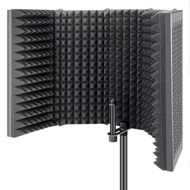 5 Doors Recording Microphone Reflexion Filter Isolation Shield With Stand Mic portable vocal booth Studio