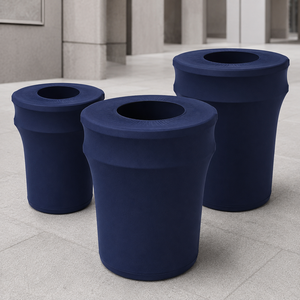 Custom Recycling <b>Bin</b> Cover Stretch Waste <b>Bin</b> Cover for Conference Centers Campuses and Sustainability Programs - Product Image 1