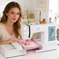 Machine à broder domestique haute vitesse MYSEW M9, machine à broder automatique pour t-shirts avec écran d'affichage