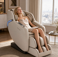 Fauteuil de massage professionnel LEMESY 2026 à commande vocale IA, avec rail SL 4D, zéro gravité, pour le corps entier, idéal pour centre de bien-être, fauteuil inclinable de luxe