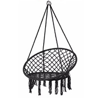 Macrame Patio Swings Hamac Swing Chair Décoration intérieure et extérieure suspendue avec glands et franges pour les tout-petits et les adultes