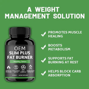 Slim Plus, Supresor del Apetito, Pastillas para un Vientre Plano, Suplemento Adelgazante, Quemador de Grasa Abdominal Keto, Cápsulas Quemagrasas para Mujeres - Product Image 3