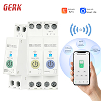 Interruptor de Circuito Inteligente WiFi de 63A 1P+N, Montaje en Riel, Medidor de Energía, Monitoreo de kWh, Protección Contra Sobrecargas, Certificado Li CE, Compatible con Tuya Smart Life