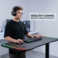 Table de jeu électronique AOR LS-S1D avec surface en bois, certification RoHS, hauteur réglable, design moderne, vente en gros d'usine