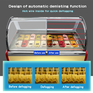 Vitrine de crème glacée sans gel avec équilibre de température - Product Image 4