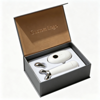 Boîte magnétique personnalisée avec insert en mousse de velours pour ensemble d'instruments de beauté, boîte cadeau en papier, emballage de luxe pour appareil de soin du visage