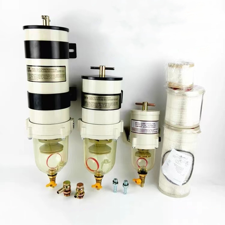 Car Water Separator, 500FG Engine Fuel Filter Water Separator Assembly With Screw Gasket