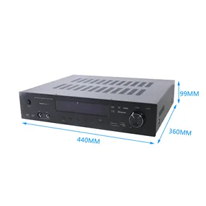 T 5,1 canales Mp3/TUNER/Bluetooth/USB/SD Amplificador de audio y video digital 500W Amplificador de audio y video profesional de alta potencia