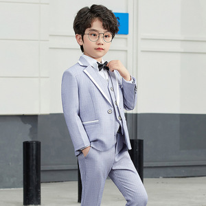 Costume <span class=keywords><strong>pour</strong></span> enfants version coréenne de la robe de gentleman trois pièces garçon fleur enfant <span class=keywords><strong>mariage</strong></span> présider photographie costume f - Product Image 4