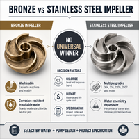 Ensemble de pompe à incendie électrique diesel à turbine en bronze avec carter en fonte, arbre en acier inoxydable et pompe de relevage