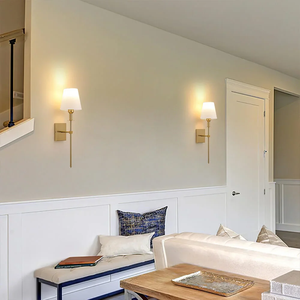 Lámpara de Pared Moderna de 2 Piezas LED Dorada Negra Cromada 3 Colores Atenuación Control Inalámbrico para Sala de Estar Dormitorio Cocina Interior - Product Image 5