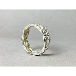 Nuevo anillo de banda hecho a mano 925 Plata delicado uso diario joyería de moda Anillo gitano de exportador indio - Product Image 3