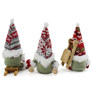 Tomte Navidad Noel <span class=keywords><strong>Santa</strong></span> Gonk คริสต์มาสทำด้วยมือตุ๊กตาโนมส์ขนาดเล็กสำหรับตกแต่งคริสต์มาส - Product Image 3