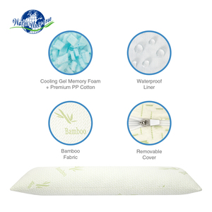 Gối ôm cho người lớn, gối dài làm mát bằng mút hoạt tính vụn, vỏ bọc không gây dị ứng có thể tháo rời và giặt được với khóa kéo - Product Image 5