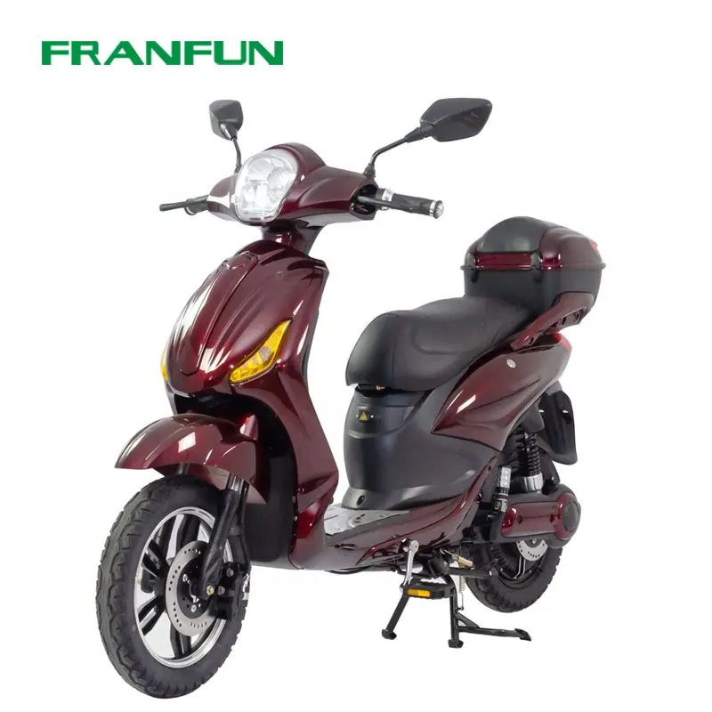 Good quality warranty electric scooter 48v500w cheap use eco adult e moped with pedals