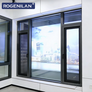 Fenêtres à battants Rogenilan modernes en aluminium, résistantes à l'eau, à double vitrage, à faible émissivité, pour maisons - Product Image 1