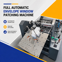 Machine automatique de collage de film pour fenêtre d'enveloppe, pour le traitement du collage de fenêtres en PVC sur enveloppes