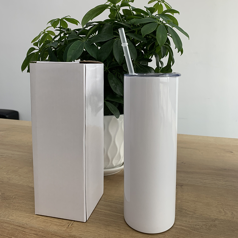 แก้วสีขาวพิมพ์ซับลิเมชัน20oz