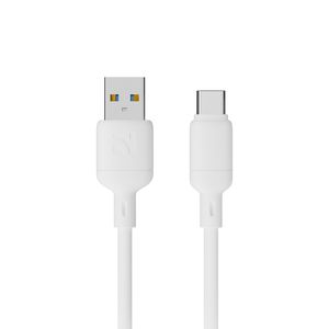 Cable USB a Tipo-C NCC 22.5W XC-0209 de 1.2M, Flexible, Alta Durabilidad, Carga Rápida PD 22.5W XC-0209, Color Blanco Silicona - Product Image 1