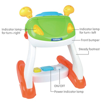 Jouet volant de voiture de simulation électrique multifonctionnel avec son pour enfants apprenant la Cognition du trafic