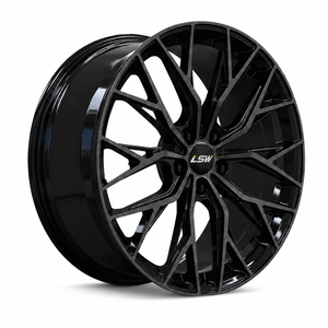 LS8007 Gloss Black Forged Alloy Car <b>Wheel</b> Rim Multi <b>Spoke</b> Passenger Vehicle <b>Wheel</b> for BMW - Product Image 1