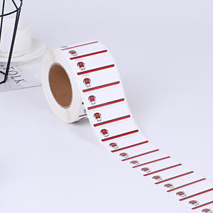 شعار مخصص ملصق ورق كرافت بني في لفة رمز الاستجابة السريعة مع ملصقات الرقم التسلسلي - Product Image 3