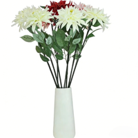 Bunga Dahlia Velvet Artificial Berkualitas Tinggi, Laris Manis, Sentuhan Realistis, Beragam Warna, Gratis, untuk Dekorasi Centerpiece Meja