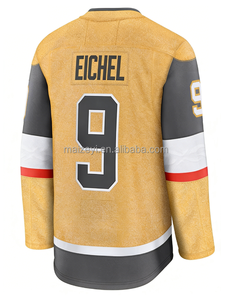 Beste kwaliteit gestikt, aanpasbaar # 9 Jack Eichel # 61 Mark Stone # 93 Mitch Marner geborduurd Amerikaans hockeyshirt - Product Image 2