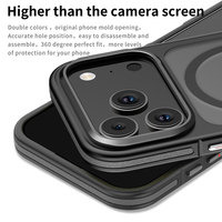 Coques de téléphone anti-chute à effet magnétique avec cadre métallique pour iPhone 17 Air Pro, protection antichoc