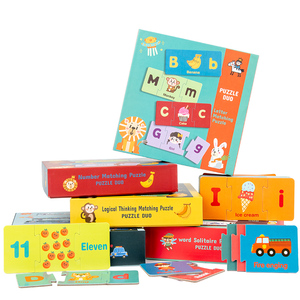 Trẻ Em Đầu Montessori 5 Thiết Kế Học Tập Câu Đố Đồ Chơi Giáo Dục Sớm Giao Thông/Thư/Số/Tư Nghĩ Logic Phù Hợp Với Câu Đố - Product Image 6